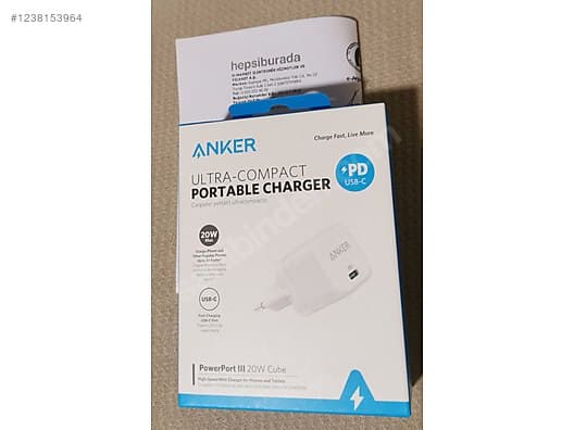 Anker PowerPort 20W Şarj Adaptörü